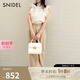 SNIDEL2025春夏新品半高領(lǐng)蝴蝶結(jié)印花小飛袖雪紡襯衫SWFB252053 象牙白 均碼 (F)