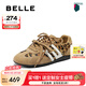 百麗（Belle）周雨彤章若楠同款方程式跑道阿甘鞋女25秋新商場(chǎng)同款E2L1DCM5預(yù)售 棕色豹紋【章若楠同款】 37