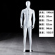 服裝店男裝模特道具全身塑料假人體臺衣服模特男人偶櫥窗展示架子 男士光頭直腿