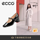 愛步（ECCO）瑪麗珍鞋女鞋 2025年夏季倪妮同款高跟鞋淺口單鞋 型塑290963 黑色29096301001 36