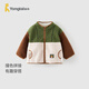 童泰（TONGTAI）嬰兒外套春秋季寶寶加厚羊羔絨衣服男女童女童防風(fēng)上衣綠色120cm