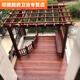 FANCYCHIC防腐木葡萄架碳化木長(zhǎng)廊花園實(shí)木涼亭陽(yáng)臺(tái)簡(jiǎn)易花架爬藤架定制 主圖款 三米乘二米乘2.6