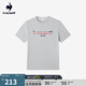 樂(lè)卡克（Le coq sportif）樂(lè)卡克法國(guó)公雞夏季男士短袖T恤 L242MCNA0336 淺麻灰色 L