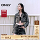 ONLY夏季復(fù)古做舊破洞毛邊中腰短褲牛仔褲女|124243043 J0Z 牛仔灰 XS