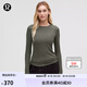 lululemon丨Hold Tight 女士緊身剪裁長(zhǎng)袖 T 恤 LW3FTFS 石板棕 L /10