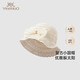 英氏（YEEHOO）【商場(chǎng)同款】?jì)和弊訌凸爬俳z邊女寶圓帽春夏遮陽(yáng)漁夫帽