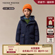 Teenie Weenie Kids小熊童裝24秋款男童經(jīng)典三防刺繡派克羽絨服 藏青色 160cm