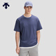 DESCENTE迪桑特ESSENTIAL系列男女同款短袖針織衫 DB-Blue Indigo L (175/96A)