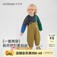 齊齊熊（ciciibear）[極速秒干]齊齊熊寶寶背帶褲套裝男童春裝牛仔2025新款兒童兩件套 苔蘚綠 90