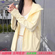蕉萌下連帽防曬衣女2025新款夏季薄款防曬服寬松戶(hù)外寬松開(kāi)衫外套 落肩款-黃色M碼110斤以?xún)?L碼150斤以?xún)?M
