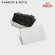 CHARLES&KEITH菱格鏈條小方錢包包女包生日禮物送女友CK6-10680924