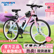 永久（FOREVER）山地自行車女士學(xué)生簡約內(nèi)走線山地鋼鋁合金單車男女士成人初中大 【送貨到家】青春粉-輻條鋼架 24寸【適合身高：145-165cm】 24速