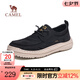 駱駝（CAMEL）男鞋夏季新款系帶軟底透氣緩震厚底潮流運(yùn)動(dòng)休閑男士布 G13M391100 黑色 43
