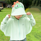 瑜品佳 兒童防太陽(yáng)曬衣服2025新款女童戶(hù)外冰絲斗篷男童外套寶寶夏季薄 綠色立體恐龍（云感紗） 160 130-160cm