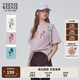Teenie Weenie小熊T恤女2025年夏季新款活力清新休閑上衣圓領(lǐng)短袖T恤女 A-粉色 M