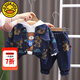 G.DUCKKIDS小黃鴨童裝男童春秋套裝2025新款兒童衣服男寶寶洋氣牛仔三件套潮 黃色小熊 80 建議75-85cm9-12月