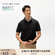 TOMMY HILFIGER【透氣舒適】夏季男裝珠地網(wǎng)眼商務(wù)休閑純色翻領(lǐng)短袖T恤POLOJA572 【經(jīng)典百搭】黑色BDS L （推薦：150-165斤）