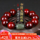 妍韻珠寶18mm印度小葉紫檀手串 和田玉回紋轉(zhuǎn)運(yùn)珠文玩把件男女士佛珠手鏈