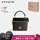 蔻馳（COACH）【品牌直供】女士AVA迷你單肩斜挎手提包盒子包 七夕禮物 送女友