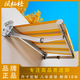 戶外伸縮遮陽篷雨棚鋁合金商鋪門頭折疊篷家用庭院陽臺(tái)房檐斜面篷 高防曬防水遮陽篷 靠墻6米*伸出3.5米