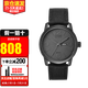 西鐵城（CITIZEN）手表男光動(dòng)能騷橙時(shí)尚紳士潮流男士皮帶夜光男表禮物推薦 潮流酷黑BM8475-00F  保稅倉直發(fā)