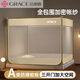潔麗雅（Grace）A類(lèi)蚊帳 防摔蚊帳架1.8x2米家用 三開(kāi)門(mén)米色【加密帳紗】全底款