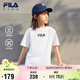 FILA KIDSx原田治聯(lián)名系列兒童短袖T恤2025夏季大童涼感上衣