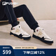 斐樂(lè)（FILA）FUSION斐樂(lè)潮牌BANK DX女鞋場(chǎng)下滑板鞋新款時(shí)尚厚底鞋 古白色/黑-AB 37.5