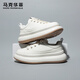 馬克華菲男鞋美式運(yùn)動(dòng)休閑鞋白色高級(jí)感復(fù)古板鞋潮鞋子小白鞋 淺云白  42 