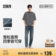 森馬（Semir）森柔牛仔|牛仔褲男2025春秋長褲復(fù)古寬松直筒褲松弛109925124102