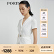 PORTS寶姿商場同款新品女裝西裝式假兩件連衣裙LL8D244NWB011 奶白色 S (4)