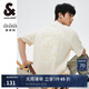杰克·瓊斯（JACK&JONES）25年男裝春夏季重磅棉寬松復(fù)古哥特字母發(fā)泡印情侶短袖T恤男小眾 乳白色A05 常規(guī) L