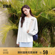 森馬（Semir）長(zhǎng)袖T恤女字母印花oversize個(gè)性2025夏季上衣鹽甜系109325101001