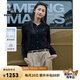 beanpole【新品】濱波  2025早春女士單排扣休閑成熟優(yōu)雅連帽開衫 黑色 M 165/88A