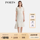 PORTS寶姿2024春夏新款女裝時(shí)尚鏤空設(shè)計(jì)立體繡花V領(lǐng)蕾絲連衣裙 奶白色 XS （2）