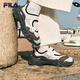 斐樂（FILA）官方女鞋歐客漫涼鞋2025夏季新款瑪麗珍涼拖魔術(shù)貼鞋子 奶白/可可褐-GC 37.5