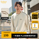 卡賓（CABBEEN）【老花拼接】圓領(lǐng)衛(wèi)衣男2024早春新款寬松刺繡套頭長(zhǎng)袖打底衫 杏色15 L /175/50