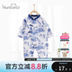 歡喜小熊 嬰兒衣服夏季中國(guó)風(fēng)純棉長(zhǎng)袖連體衣女百天國(guó)潮哈衣睡衣男寶寶 獨(dú)角獸202644 80cm (建議10-18月身高73-80cm)
