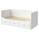 宜家（IKEA）HEMNES漢尼斯沙發(fā)床折疊床坐臥兩用客廳沙發(fā) 白色坐臥兩用床框架帶3屜 800mm*2000mm
