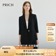PRICH簡(jiǎn)約干練七分袖西裝套裝一?？凼昭@瘦通勤外套女裝 59藏青色西裝 L 165