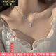 法蔻（farcoko）品牌pt950鉑金項鏈女士白金鎖骨鏈七夕情人節(jié)生日禮物送女友 pt950鉑金項鏈+魯伯特之淚吊墜 -【品牌禮盒】