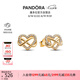 潘多拉（PANDORA）閃耀心形永恒符號(hào)耳釘金色的心時(shí)尚母親七夕情人節(jié)禮物送女友