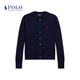 Polo Ralph Lauren 拉夫勞倫  女裝 經(jīng)典款修身版型圓領(lǐng)針織開(kāi)襟衫RL26842 400-深藍色 偏小 M