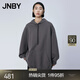 JNBY/江南布衣春秋衛(wèi)衣柔軟舒適質(zhì)地細(xì)密棉質(zhì)長(zhǎng)款連帽休閑5O1411370 046/鑄鐵灰 L