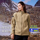 拓路者（Pioneer Camp）戶外防風(fēng)抓絨衣團(tuán)購女加厚保暖搖粒絨外套寬松休閑顆粒絨上衣冬季 卡其色 M