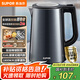 蘇泊爾（SUPOR）電水壺?zé)崴畨?.7L大容量全鋼無縫雙層防燙大功率電熱水壺316L不銹鋼燒水壺 SW-17J17L