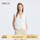 PRICH時(shí)髦休閑基礎(chǔ)款小馬夾2025夏季新款無(wú)袖透氣上衣女裝 39象牙白色 S