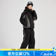 DOOK SNOW24新款滑雪服男女套裝防風(fēng)防水保暖專業(yè)戶外硬殼滑雪衣褲套裝 黑灰（男女同款） S （90-120斤）