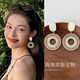 伊燦法式螺旋紋編織耳環(huán)女無(wú)耳洞耳夾獨(dú)特高級(jí)感耳釘2025新款爆款耳飾 法式螺旋紋編織耳釘