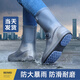 博沃尼克防雨鞋套加厚耐磨硅膠鞋套下雨天防雪腳套雨靴高筒棕色40-42碼